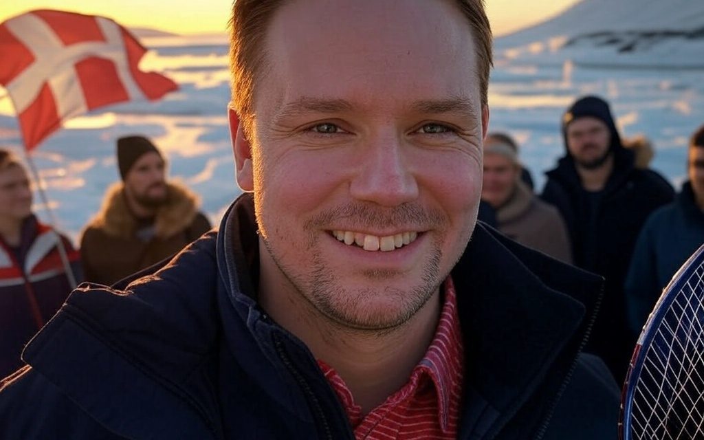 Prvak u badmintonu, Jens-Frederik Nielsen, pobjednik izbora na Grenlandu