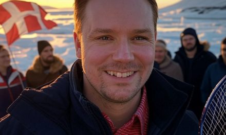 Prvak u badmintonu, Jens-Frederik Nielsen, pobjednik izbora na Grenlandu