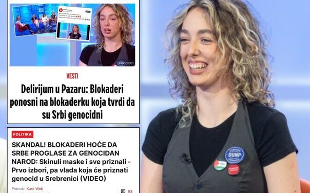 Studentica Emina na meti Vučićevih medija zbog Srebrenice