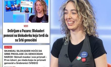 Studentica Emina na meti Vučićevih medija zbog Srebrenice