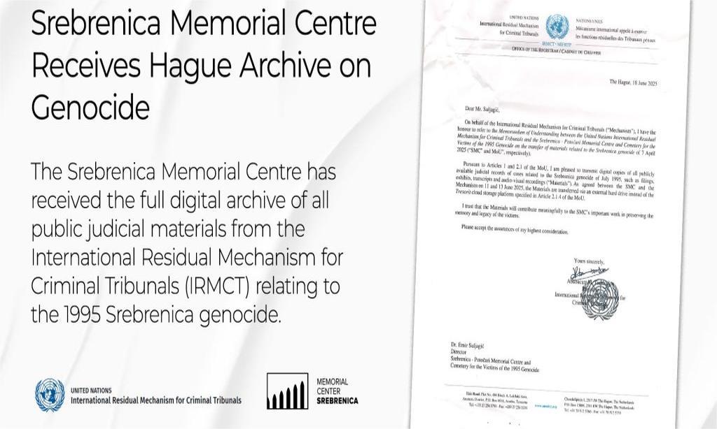 Haški dokumenti o genocidu u Srebrenici preneseni u Srebrenicu