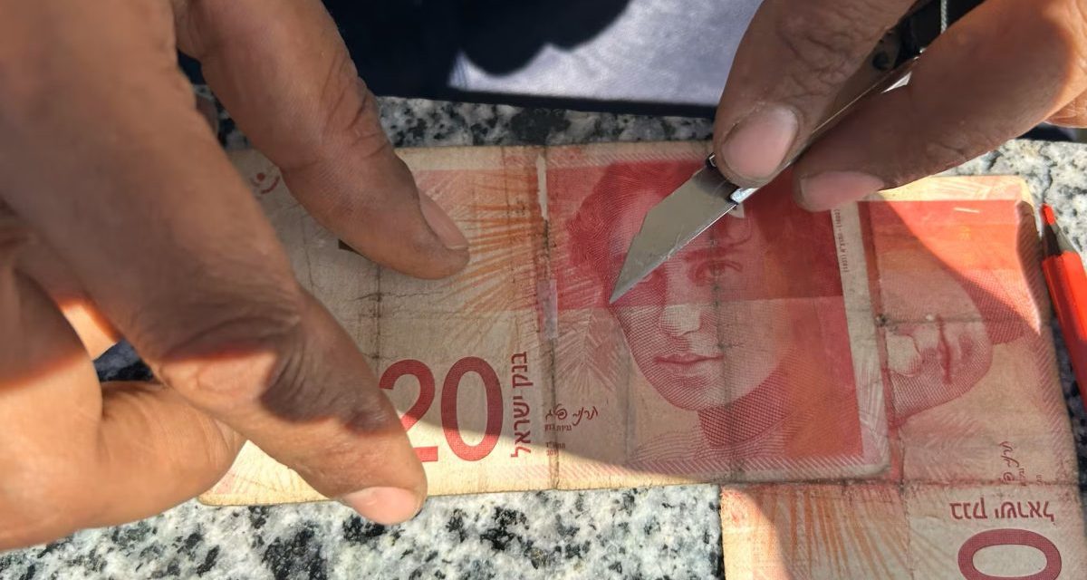 Nema novca pa cvjeta neobičan posao: popravljanje oštećenih novčanica