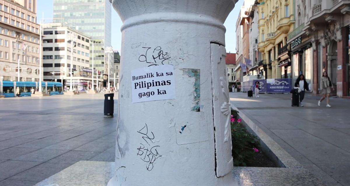 U centru Zagreba osvanule poruke: ‘Vrati se na Filipine, idiote’
