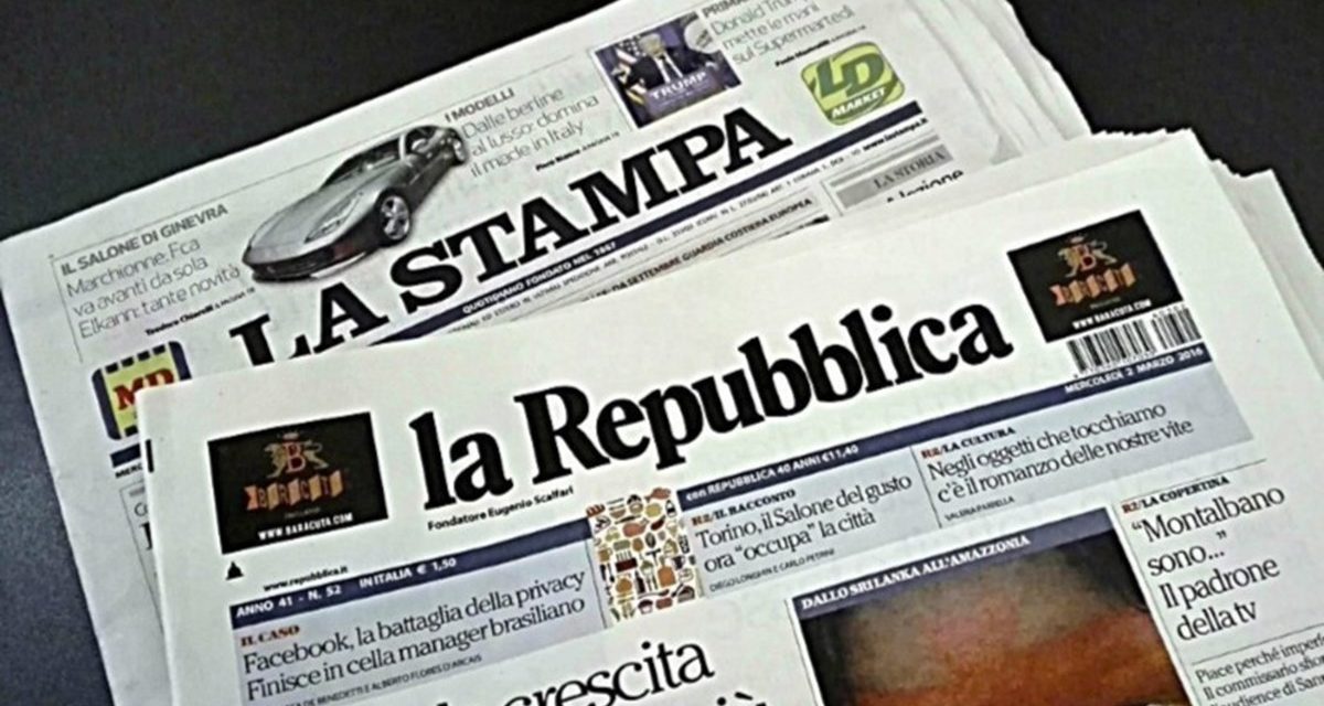 Medijski i politički potres zbog prodaje La Repubblice i La Stampe