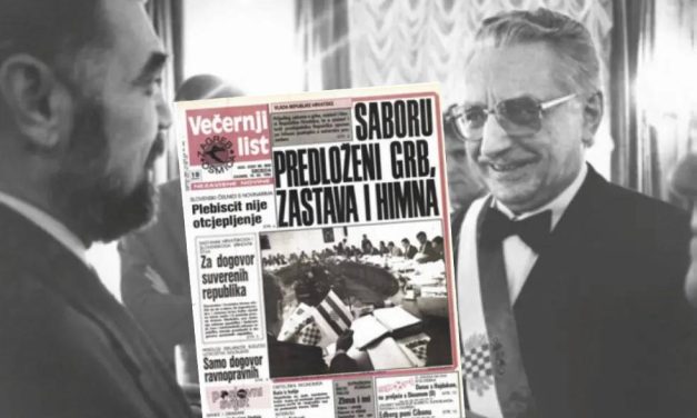 Domljan je, pokazujući na grb s polumjesecom i zvijezdom, primijetio: “Ovo će nam privući bosanske muslimane”