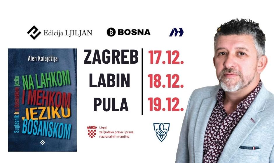 Turneja promocija knjige Alena Kalajdžije: „Na lahkom i mehkom jeziku bosanskom“