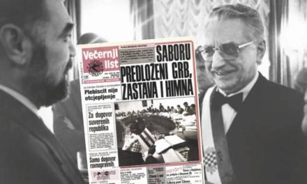 Domljan je, pokazujući na grb s polumjesecom i zvijezdom, primijetio: “Ovo će nam privući bosanske muslimane”