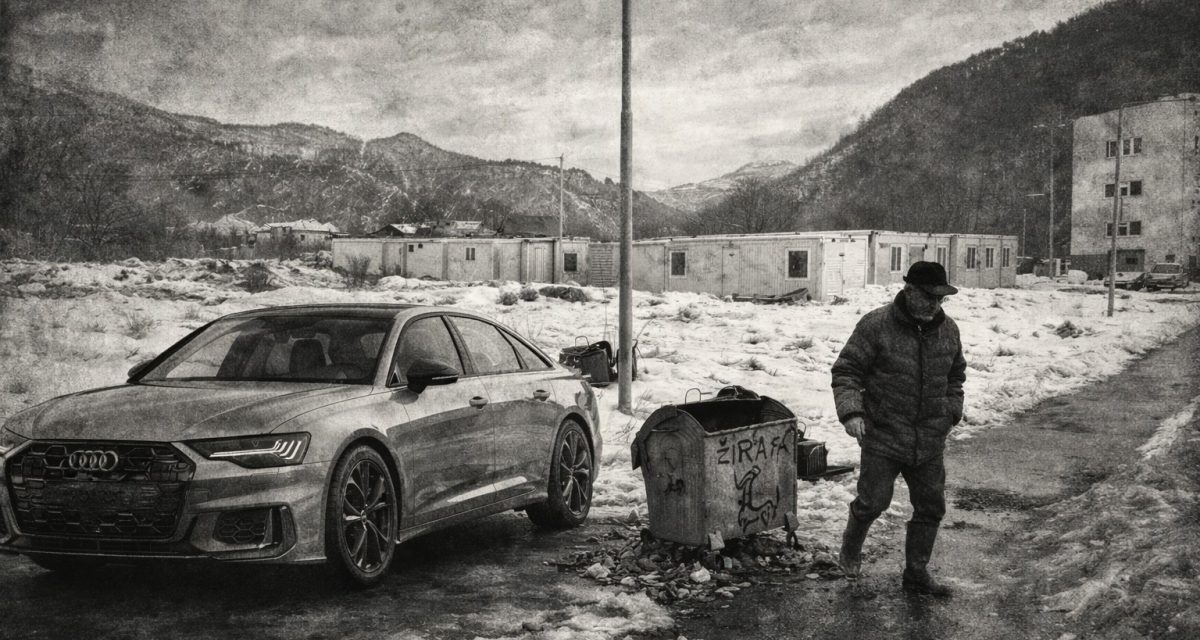 Iza zatamnjenih stakala Audija A6 se ne vidi Donja Jablanica