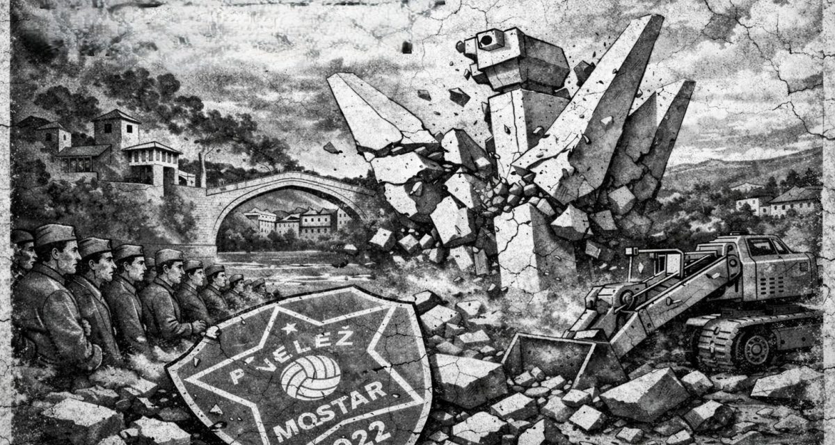 U Mostaru opet obračun sa partizanima: To nije bila fontana, rušenje uspomene na 77 ubijenih Veležovaca ubijanje je grada