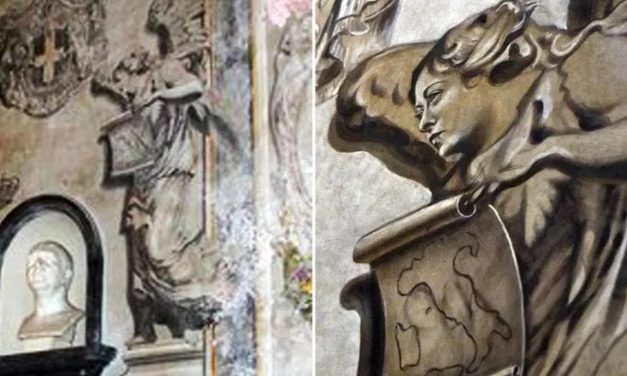 Giorgia Meloni – lice anđela sa svježe restaurirane freske iz rimske bazilike