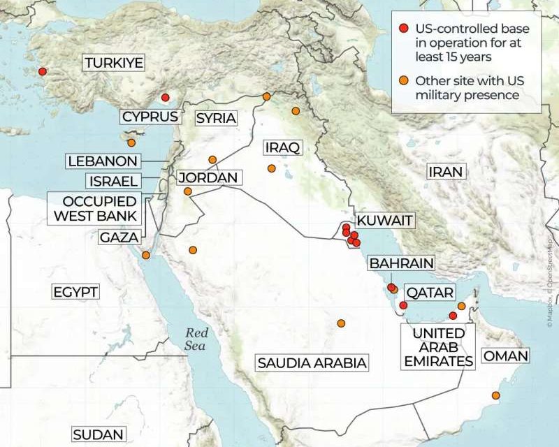 Ovo su američke baze na Bliskom istoku koje Iran gađa