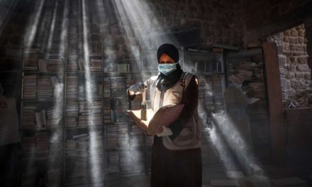 Spašavanje knjiga i rukopisa iz biblioteke Omari džamije u Gazi