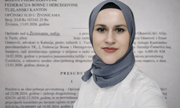 Općinski sud Živinice protiv Općinskog suda Tuzla: Poništena odluka o odbijanju prijema na posao zbog nošenja hidžaba