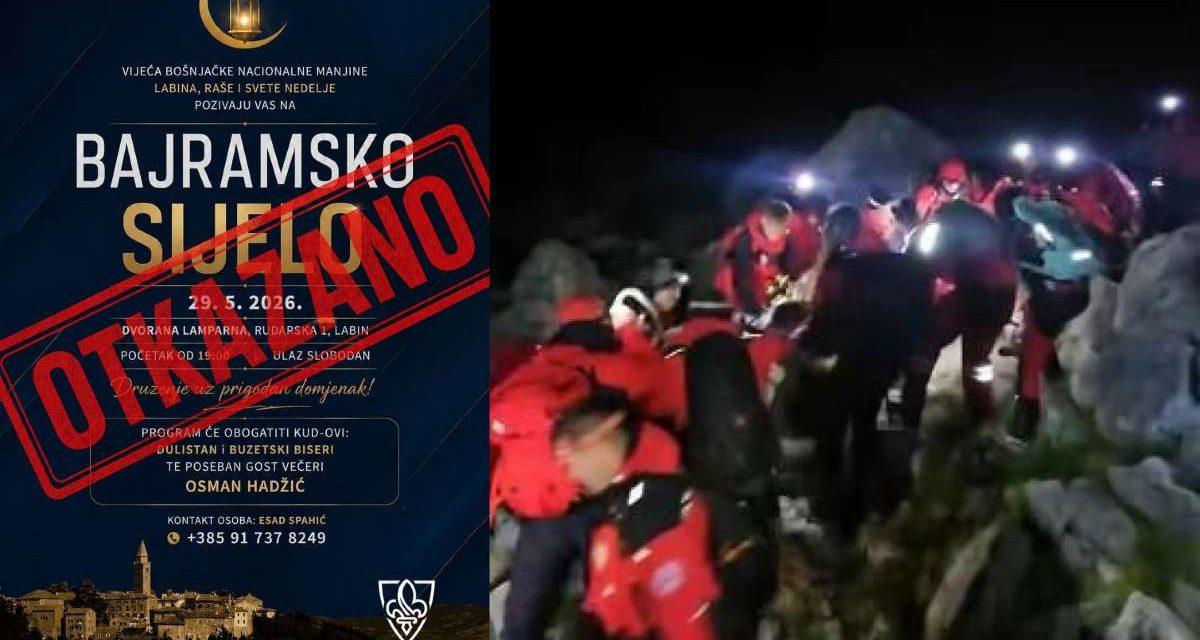 Zbog smrti planinara otkazano bajramsko sijelo u Labinu