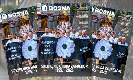 Izašao novi broj časopisa „Bosna”: Srebrenica hoda Zagrebom