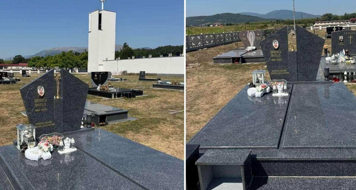 Bošnjak iz Viteza obnovio oštećene nadgrobne spomenike u katoličkom groblju kod Travnika